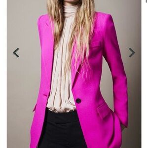Smythe Tailored Neon Pink blazer size 4